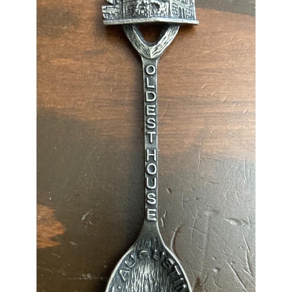 St. Augustine Florida Oldest House Collector Spoon Gish Pewter Colonial Home - Picture 4 of 7